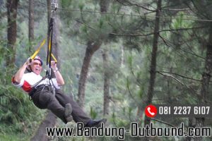 permainan outound flying fox