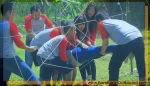 paket outing halfday permainan spider web outbound