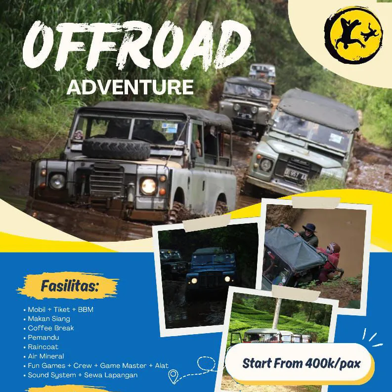zodra outbound adventure-paket outing offroad cikole